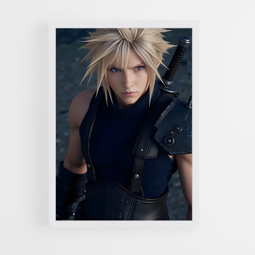 Poster Cloud strife – affiche Final Fantasy (vue 3)
